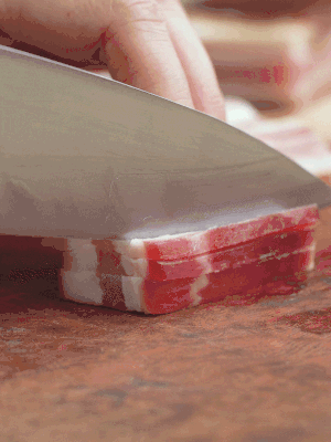 金字淡咸肉切絲。